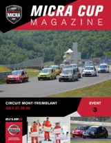 JESSE LAZARE NISSAN MICRA CUP DOUBLE WINNER AT CIRCUIT MONT-TREMBLANT